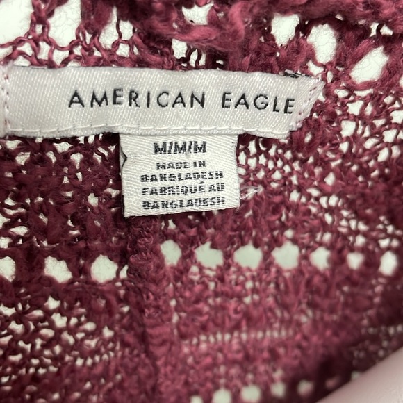 American Eagle Outfitters Blush Pink Knit Slouchy Grannycore Cardigan Medium - Picture 7 of 8